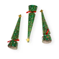 Merry And Bright Christmas Cone Crackers - 8 Per Box