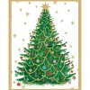 Merry And Bright Foil Enclosure Cards & Envelopes - 4 Mini Cards & 4 Envelopes