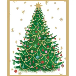 Merry And Bright Foil Enclosure Cards & Envelopes - 4 Mini Cards & 4 Envelopes