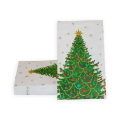Merry And Bright Guest Towel Napkins - 15 Per Package