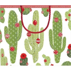 Merry Cactus Large Gift Bag - 1 Each