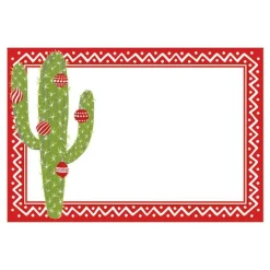 Merry Cactus Place Cards - 10 Per Package