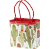 Merry Cactus Small Square Gift Bag - 1 Each
