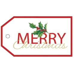 Merry Christmas Classic Gift Tags - 4 Per Package