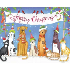 Merry Christmas From Pets Classic Boxed Christmas Cards - includes 15 cards & envelopes