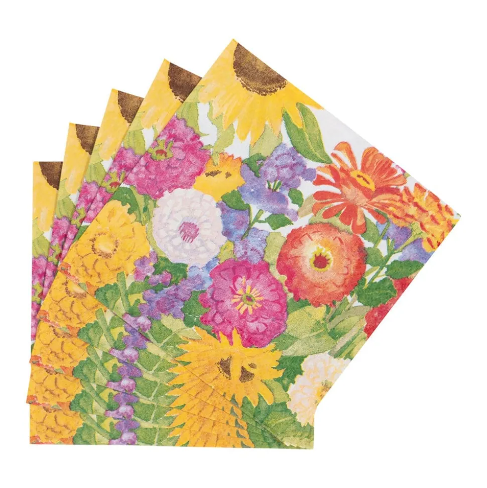 Midsummer Blooms Cocktail Napkins - 20 Per Package
