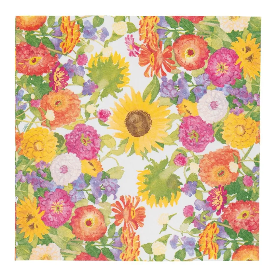 Midsummer Blooms Cocktail Napkins - 20 Per Package