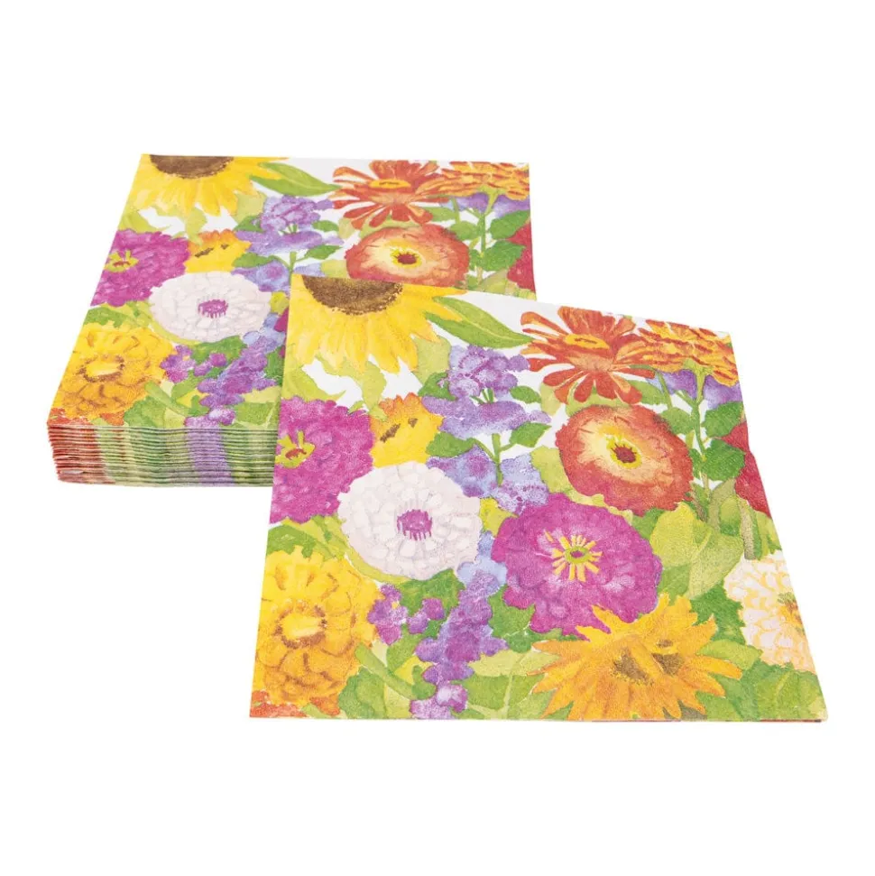 Midsummer Blooms Luncheon Napkins - 20 Per Package