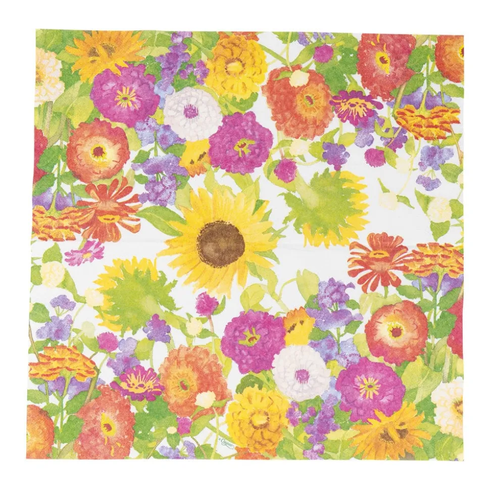 Midsummer Blooms Luncheon Napkins - 20 Per Package