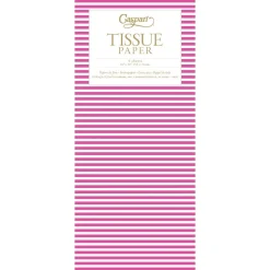 Mini Stripe Fuchsia Tissue Paper - 4 Tissue Sheets Per Pack
