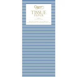 Mini Stripe Tissue Paper in Navy - 4 Sheets Included