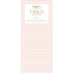 Mini Stripe Tissue Paper in Blush - 4 Sheets Included