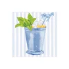 Mint Julep Paper Cocktail Napkins in Blue - 20 Per Package