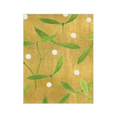 Mistletoe Gift Enclosure Cards - 4 Mini Cards & 4 Envelopes