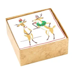 Mistletoe Meets Toddy Boxed Paper Cocktail Napkins - 40 Per Box