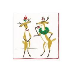 Mistletoe Meets Toddy Paper Cocktail Napkins - 20 Per Package