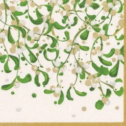 Modern Mistletoe Dinner Napkin - package of 20