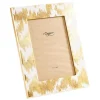 Modern Moiré Gold 5" x 7" Lacquer Picture Frame - includes 1 frame