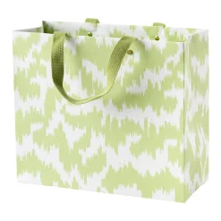 Modern Moiré Large Gift Bag in Green - 1 Each