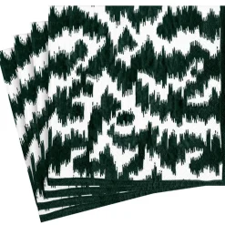 Modern Moire Black Dinner Napkin - package of 20