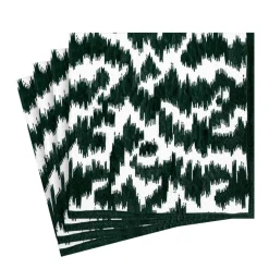 Modern Moire Black Luncheon Napkin - package of 20