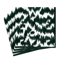 Modern Moire Black Luncheon Napkin - package of 20