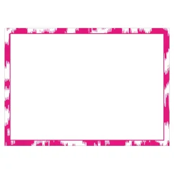 Modern Moire Fuchsia Correspondence Cards - 12 Per Package