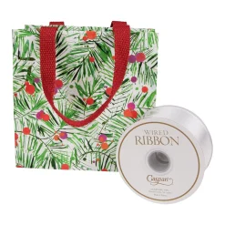 Modern Pine Small Square Gift Bag - 1 Each