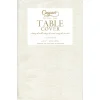 Moiré Ivory Paper Linen Tablecover 4.5' X 7' - includes 1 Tablecover