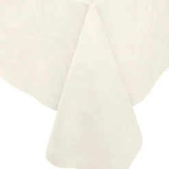 Moiré Ivory Paper Linen Tablecover 4.5' X 7' - includes 1 Tablecover