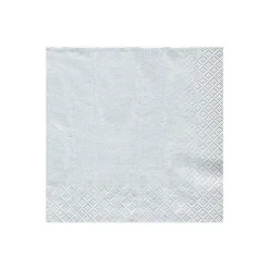 Moiré Paper Cocktail Napkins in Platinum - 20 Per Package