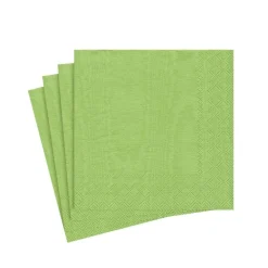 Moiré Paper Cocktail Napkins in Lime - 20 Per Package