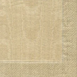 Moiré Paper Dinner Napkins in Gold - 20 Per Package