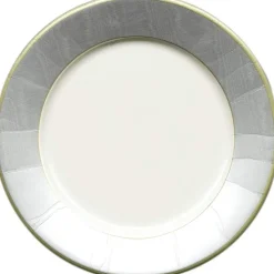 Moiré Paper Dinner Plates in Silver - 8 Per Package