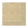 Moiré Paper Luncheon Napkins in Gold - 20 Per Package