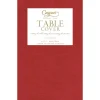 Moiré Red Paper Linen Tablecover 4.5' X 7' - includes 1 Tablecover