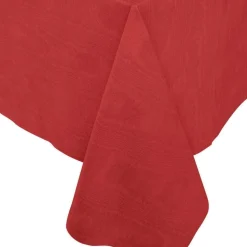 Moiré Red Paper Linen Tablecover 4.5' X 7' - includes 1 Tablecover