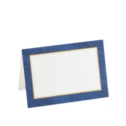 Moire Blue Place Cards Package 10 In