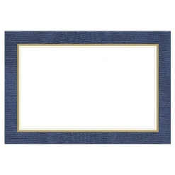 Moire Blue Place Cards Package 10 In