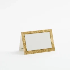 Moire Gold Place Cards Package 10 In