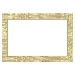 Moire Gold Place Cards Package 10 In
