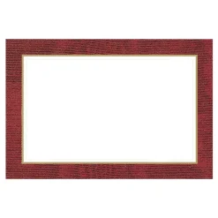 Moire Red Place Cards Package 10 In