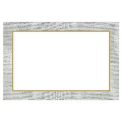 Moire Silver Place Cards Package 10 In