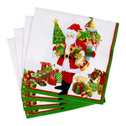 Mr. Claus Cocktail Napkins - 20 Per Package
