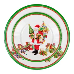 Mr. Claus Paper Dinner Plates - 8 Per Package