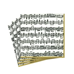 Musica Paper Cocktail Napkins - 20 Per Package