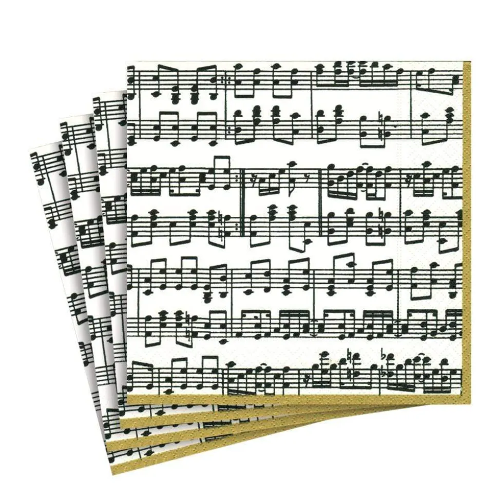 Musica Paper Luncheon Napkins - 20 Per Package