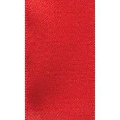 Narrow Red Satin Wired Ribbon - 8 Yard Spool