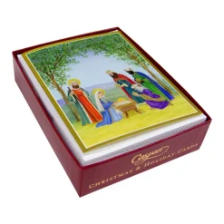 Nativity Scene Petite Boxed Christmas Cards - includes 15 cards & envelopes
