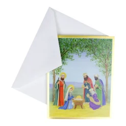 Nativity Scene Petite Boxed Christmas Cards - includes 15 cards & envelopes
